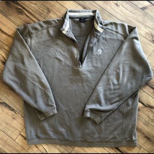 Vintage Nike Golf Half-Zip Taupe Sweatshirt